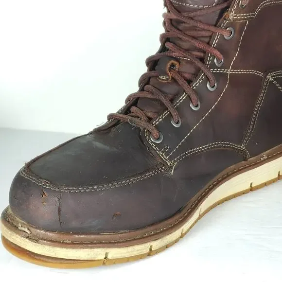 Keen Men’s San Jose 6 US 10,5D Brown Leather Utility Aluminum Toe Work Boots